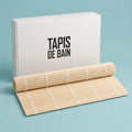 Tapis De Salle De Bain En Bambou Teinté Blanc