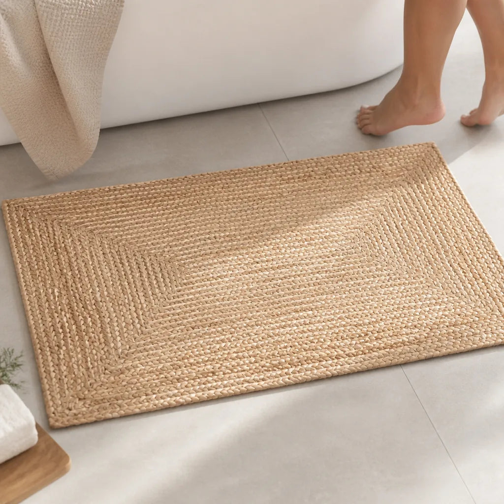 Tapis jute salle de bain