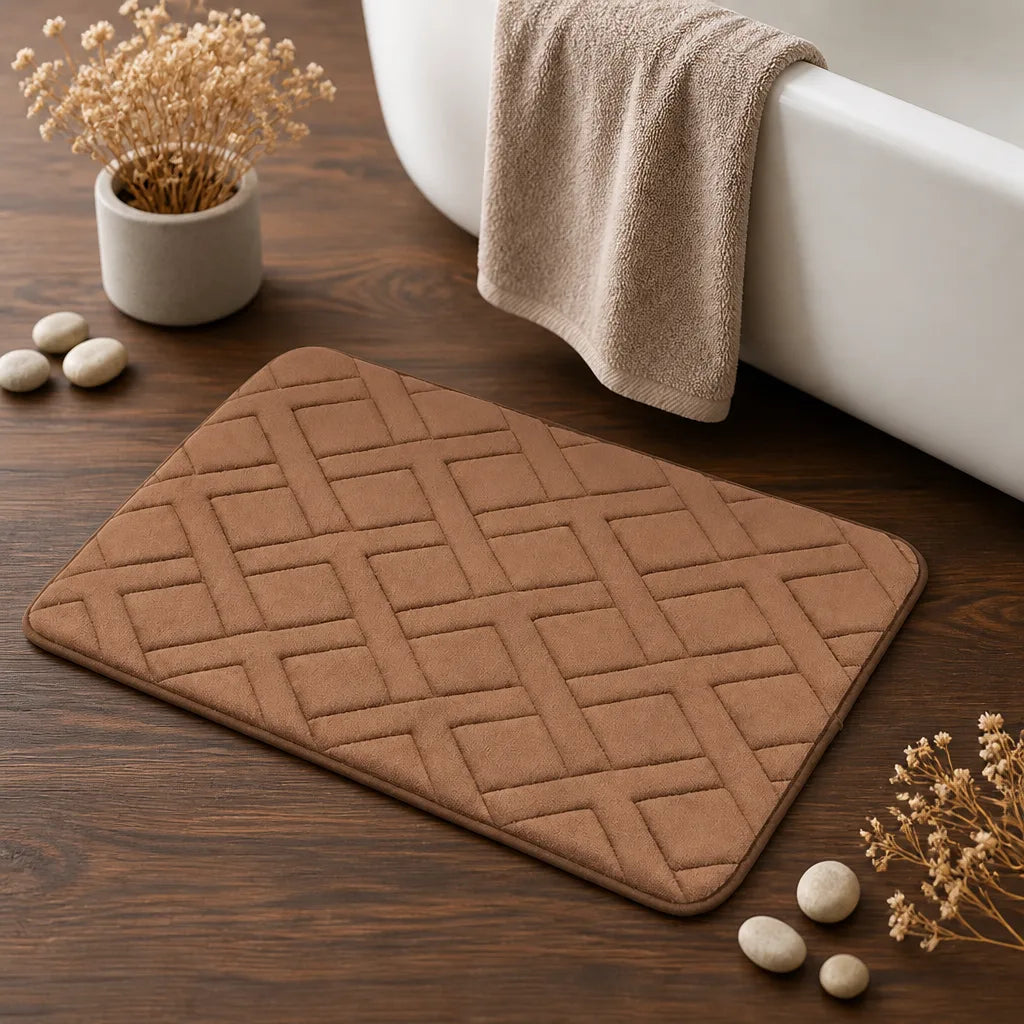 Tapis mousse salle de bain