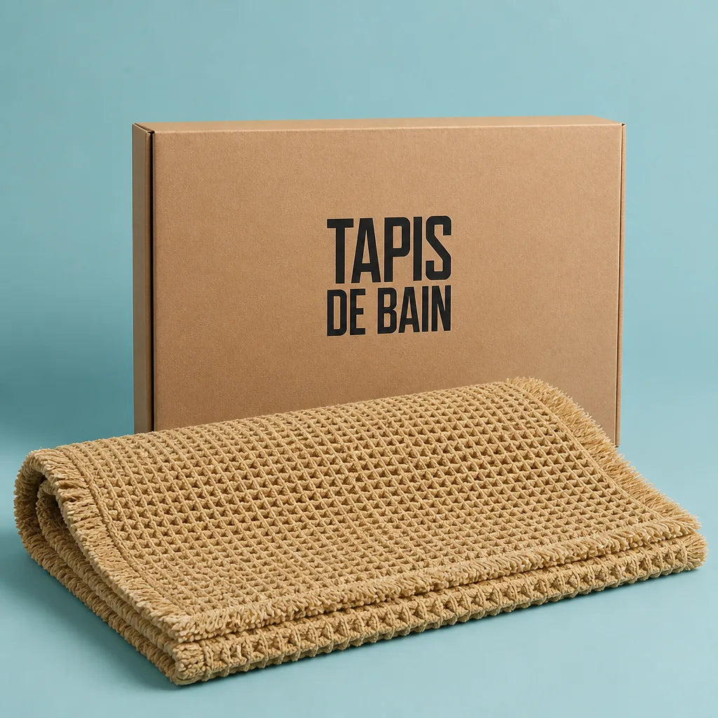Tapis Salle De Bain Antidérapant Pied Moutarde