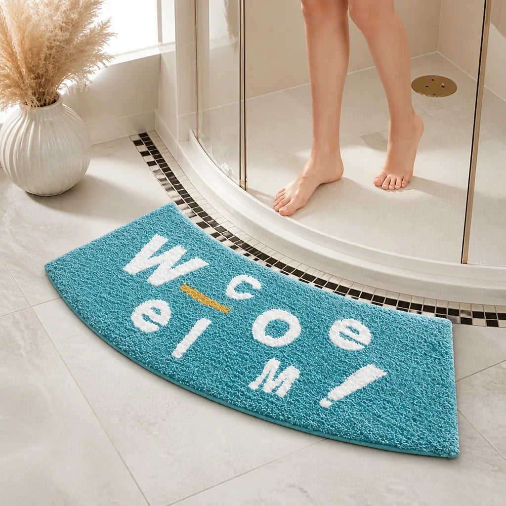 Tapis salle de bain arrondi