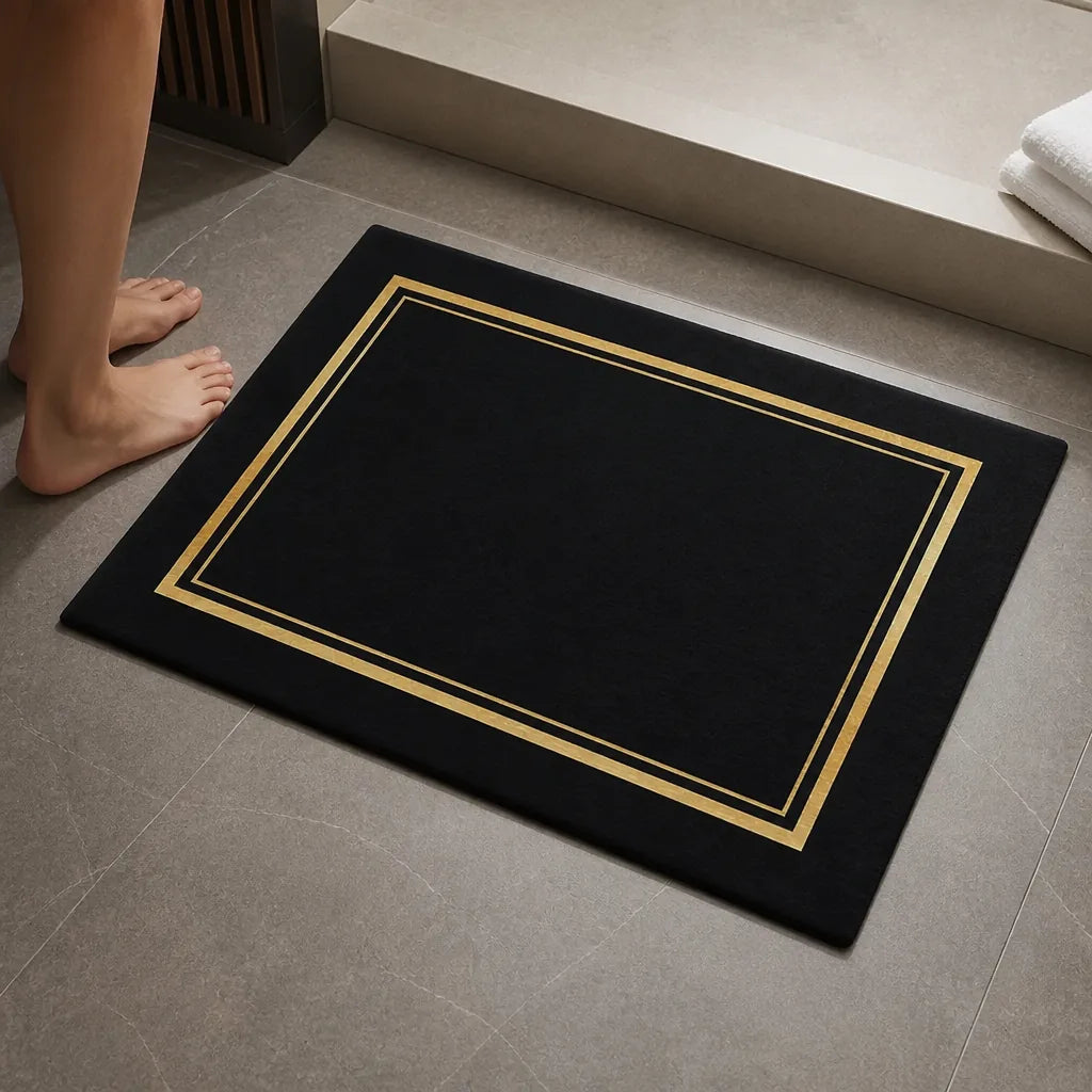 Tapis salle de bain chic
