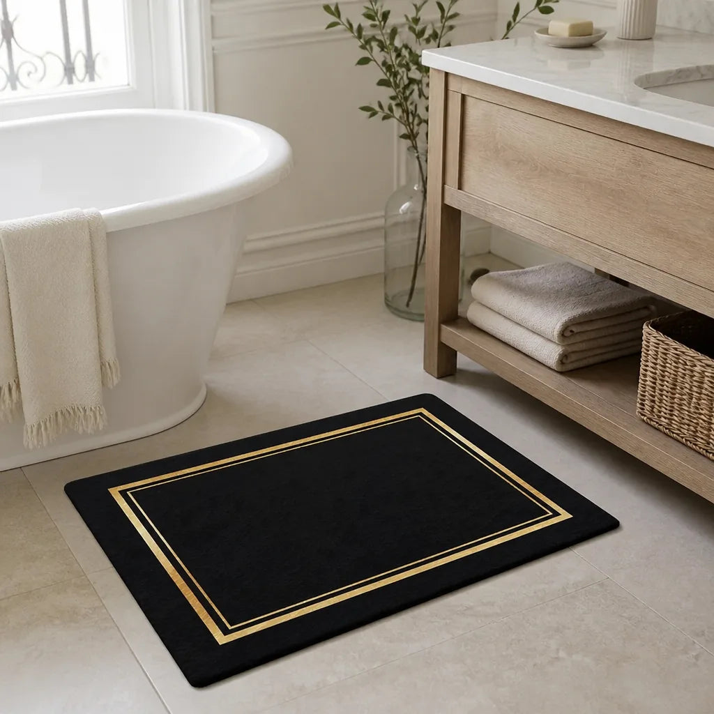 Tapis salle de bain chic
