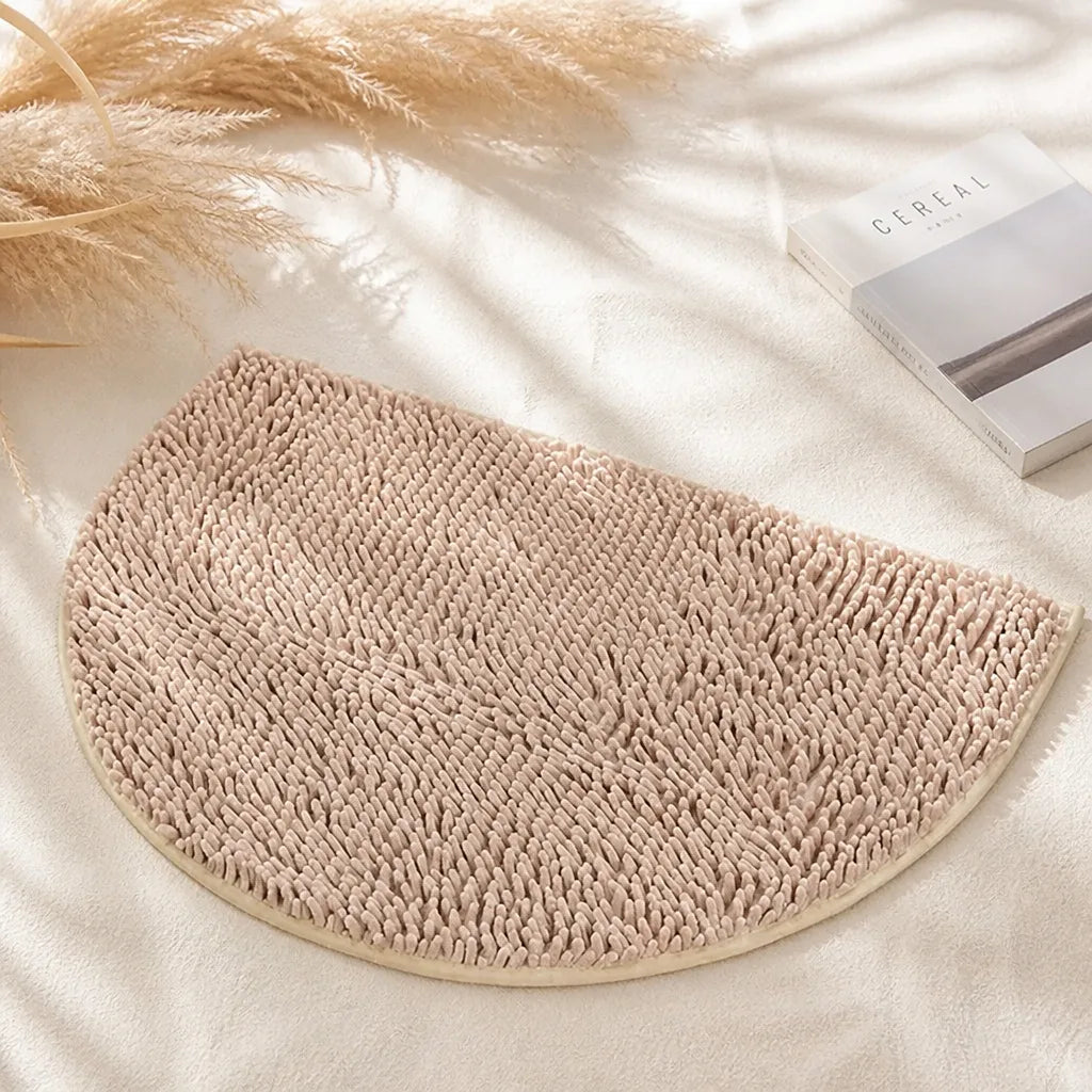 Tapis salle de bain demi cercle