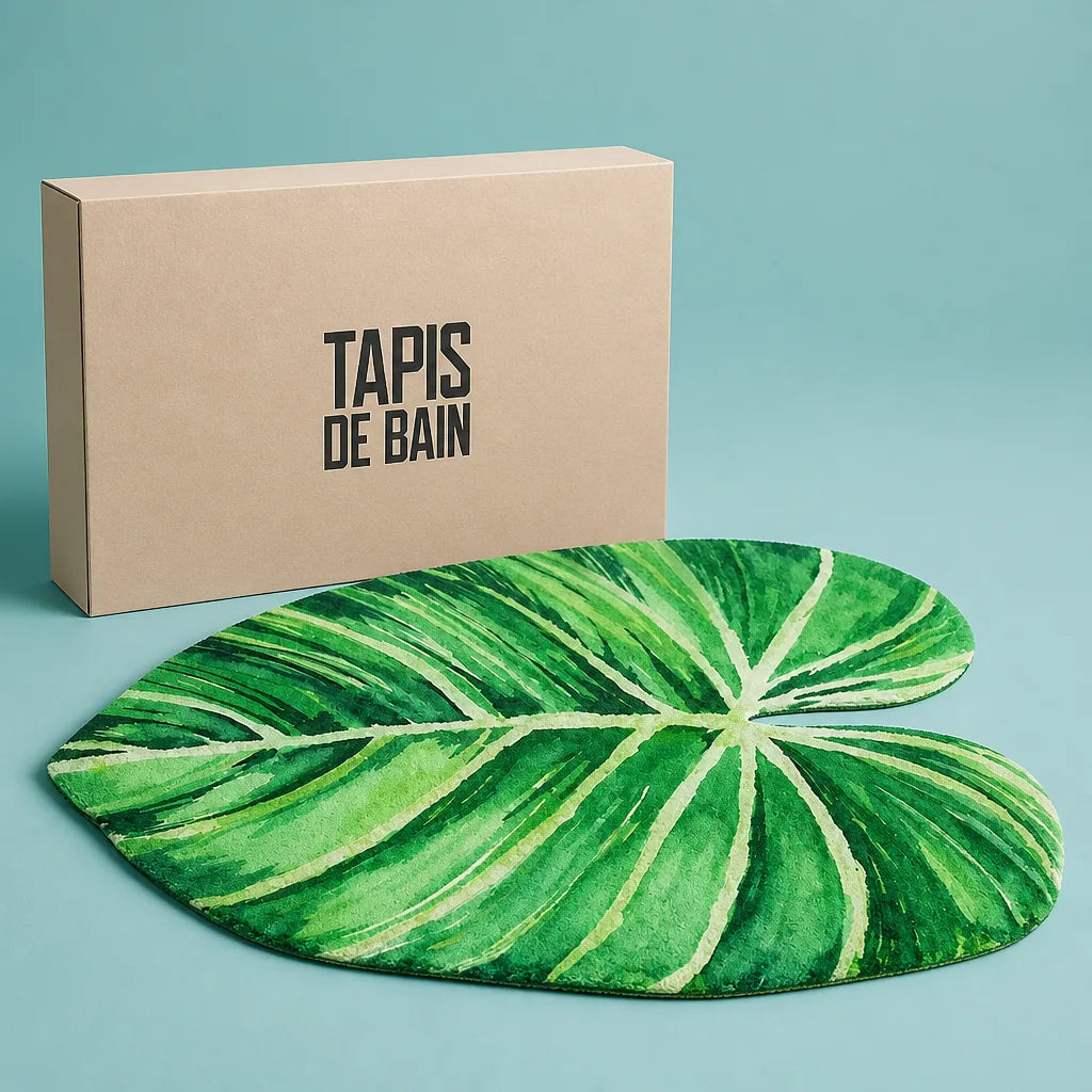 Tapis salle de bain forme originale