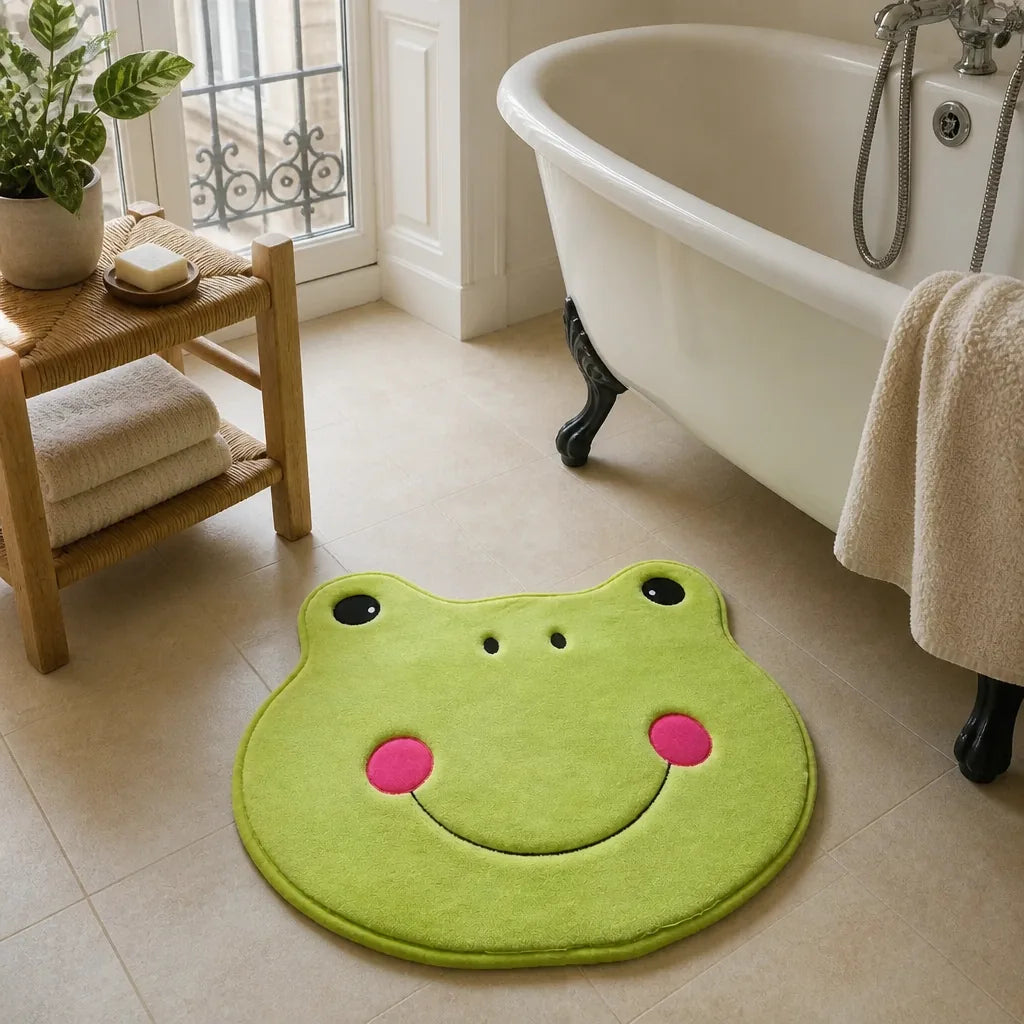 Tapis salle de bain grenouille