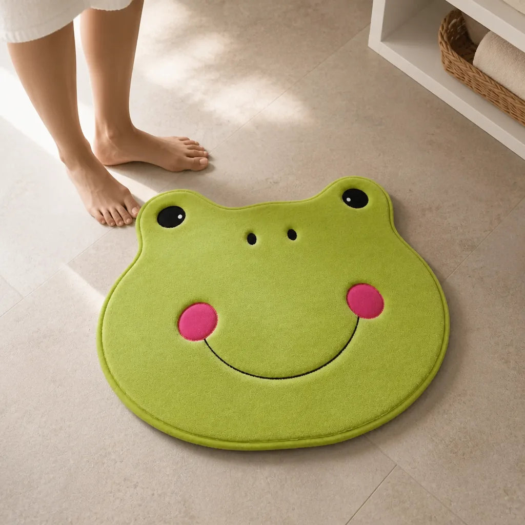 Tapis salle de bain grenouille