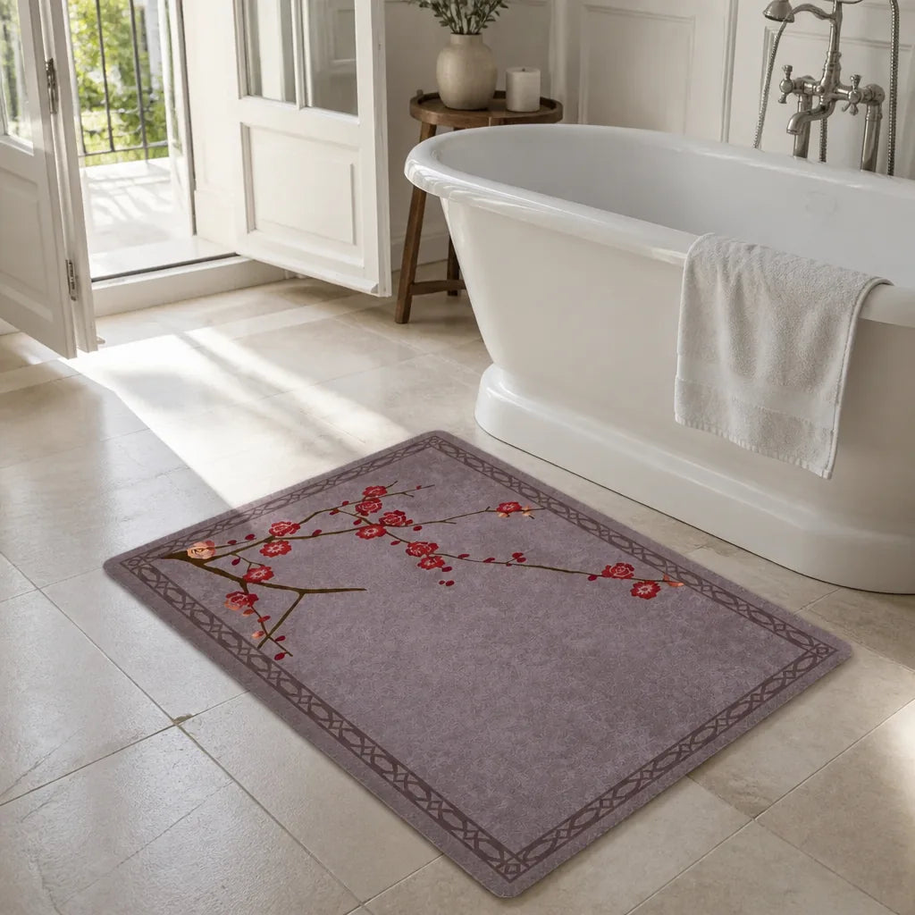 Tapis salle de bain japonais