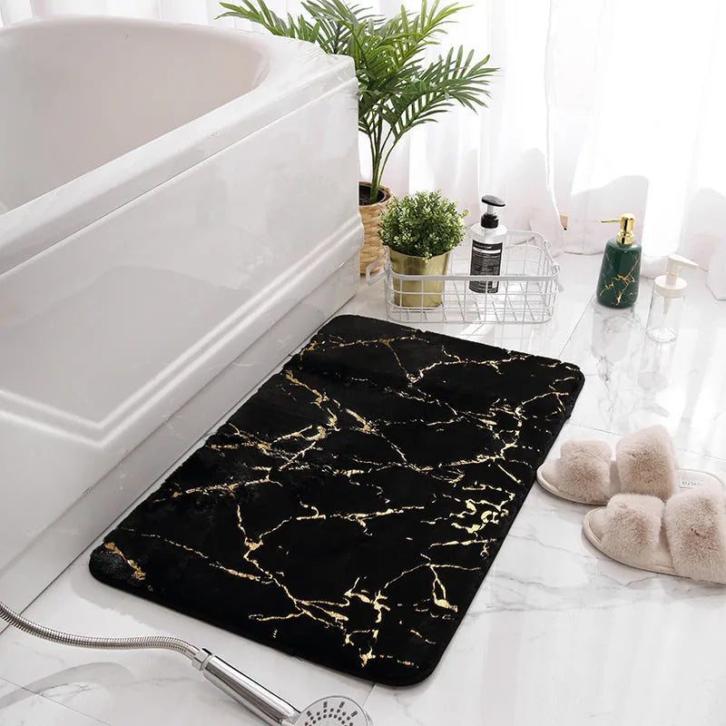 tapis salle de bain noir 1