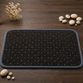 Tapis salle de bain noir