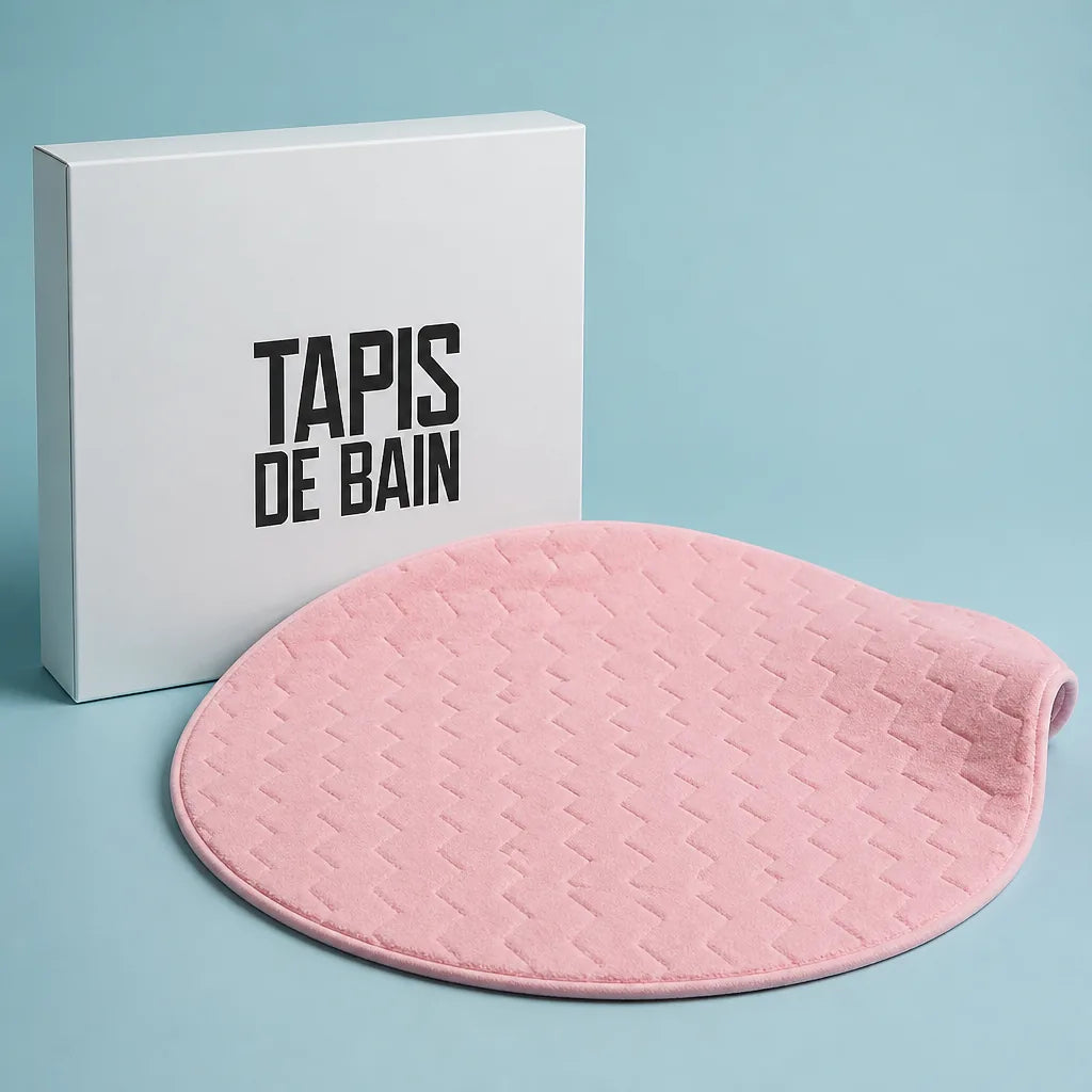 Tapis salle de bain rond 100 cm tapis de bain